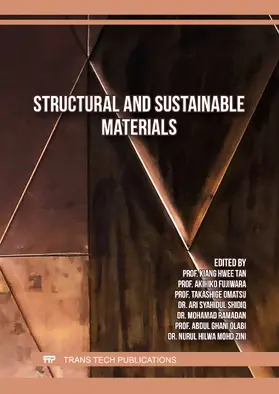 Tan / Fujiwara / Omatsu | Structural and Sustainable Materials | Buch | 978-3-0364-0434-9 | sack.de