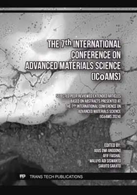 Anggono / Faishal / Adi Siswanto |  The 7th International Conference on Advanced Materials Science (ICoAMS) | Buch |  Sack Fachmedien