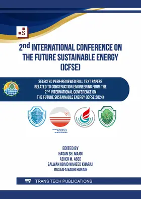 Majdi / Abed / Waheed Khafaji |  2nd International Conference on the Future Sustainable Energy (ICFSE) | Buch |  Sack Fachmedien