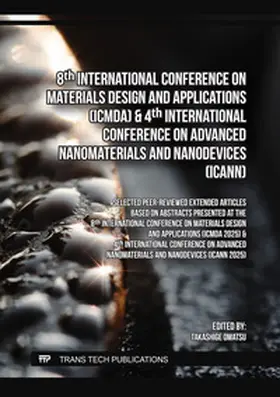 Omatsu / Ltd |  8th Intern. Conference on Materials Design and Applications (ICMDA) & 4th Intern. Conference on Advanced Nanomaterials and Nanodevices (ICANN) | Buch |  Sack Fachmedien