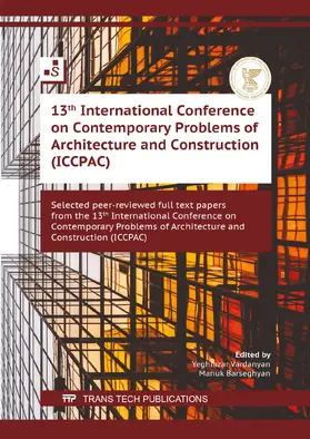 Vardanyan / Barseghyan |  13th International Conference on Contemporary Problems of Architecture and Construction (ICCPAC) | eBook | Sack Fachmedien