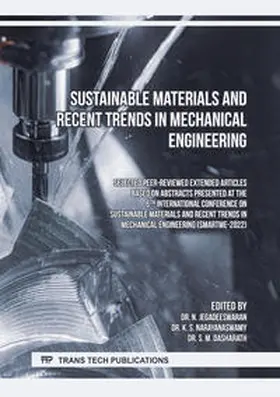 Jegadeeswaran / Narayana Swamy / Dasharath |  Sustainable Materials and Recent Trends in Mechanical Engineering | eBook | Sack Fachmedien