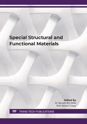 Sîrbu / Liang |  Special Structural and Functional Materials | eBook | Sack Fachmedien