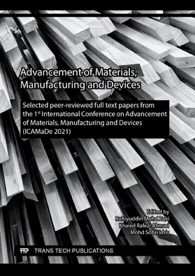 Zaki / Ahmad / Idris |  Advancement of Materials, Manufacturing and Devices | eBook | Sack Fachmedien