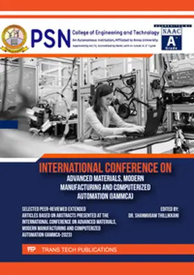 Thillikkani / Ltd |  International Conference on Advanced Materials, Modern Manufacturing and Computerized Automation (IAMMCA) | eBook | Sack Fachmedien