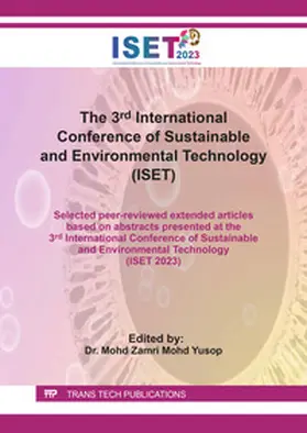 Mohd Yusop |  The 3rd International Conference of Sustainable and Environmental Technology (ISET) | eBook | Sack Fachmedien