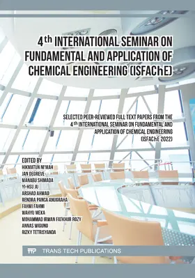 Ni'mah / Degreve / Wiguno |  4th International Seminar on Fundamental and Application of Chemical Engineering (ISFAChE) | eBook | Sack Fachmedien