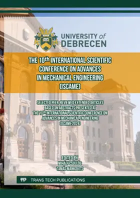 Csüllög / Mankovits |  The 10th International Scientific Conference on Advances in Mechanical Engineering (ISCAME) | eBook | Sack Fachmedien