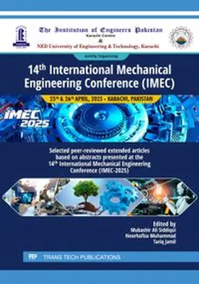 Siddiqui / Muhammad / Jamil |  14th International Mechanical Engineering Conference (IMEC) | eBook | Sack Fachmedien