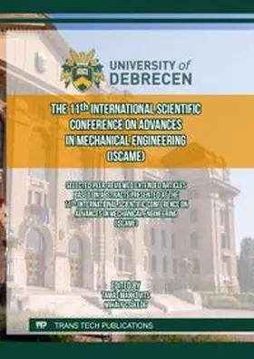Mankovits / Csüllög |  The 11th International Scientific Conference on Advances in Mechanical Engineering (ISCAME) | eBook | Sack Fachmedien