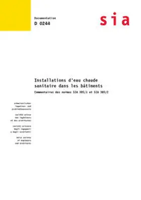 SIA |  Installations d'eau chaude sanitaire dans les bâtiments | Buch |  Sack Fachmedien