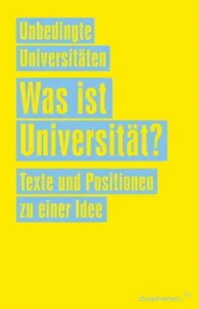 Universitäten |  Was ist Universität? | Buch |  Sack Fachmedien