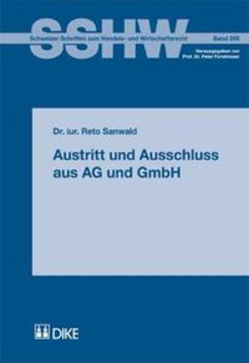 Sanwald | Austritt und Ausschluss aus AG und GmbH | Buch | 978-3-03751-175-6 | sack.de