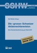 Watter |  Die grosse Schweizer Aktienrechtsrevision | Buch |  Sack Fachmedien