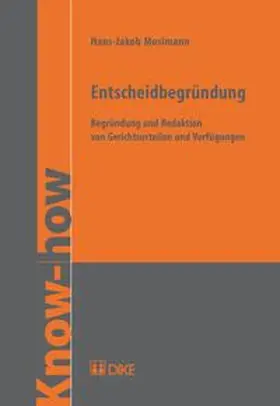 Mosimann |  Entscheidbegründung | Buch |  Sack Fachmedien