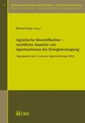 Norer |  Agrarische Diversifikation – rechtliche Aspekte von Agrotourismus bis Energieerzeugung | Buch |  Sack Fachmedien