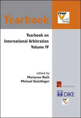 Roth / Geistlinger |  Yearbook on International Arbitration | Buch |  Sack Fachmedien