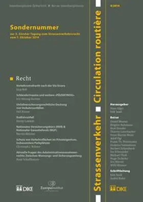 Giger / Seidl / Wiprächtiger |  Strassenverkehr / Circulation routière 4/2014 | Buch |  Sack Fachmedien