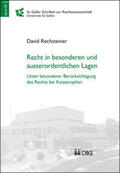 Rechsteiner |  Recht in besonderen und ausserordentlichen Lagen | Buch |  Sack Fachmedien