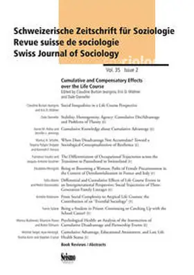 Burton-Jeangros / Widmer / Dannefer |  Kumulative und kompensatorische Effekte im Lebenslauf. Cumulative and Compensatory Effects over the Life Course | Buch |  Sack Fachmedien