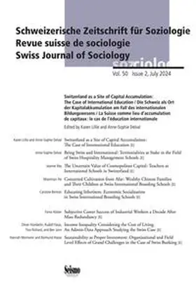Schweizerische Gesellschaft für Soziologie / Bertron / Delval |  Schweizerische Zeitschrift für Soziologie | Buch |  Sack Fachmedien