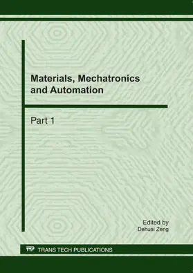 Zeng |  Materials, Mechatronics and Automation | Buch |  Sack Fachmedien