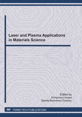 Amara / Bennaceur-Doumaz |  Laser and Plasma Applications in Materials Science | Sonstiges |  Sack Fachmedien