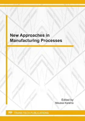 Karama | New Approaches in the Manufacturing Processes | Sonstiges | 978-3-03785-162-3 | www.sack.de