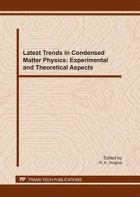 Singhal / Ltd | Latest Trends in Condensed Matter Physics | Buch | 978-3-03785-177-7 | www.sack.de