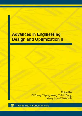 Zheng / Wang / Deng |  Advances in Engineering Design and Optimization II | Buch |  Sack Fachmedien