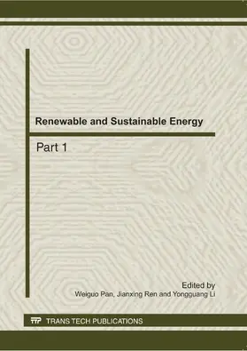 Pan / Ren / Li | Renewable and Sustainable Energy | Buch | 978-3-03785-265-1 | www.sack.de