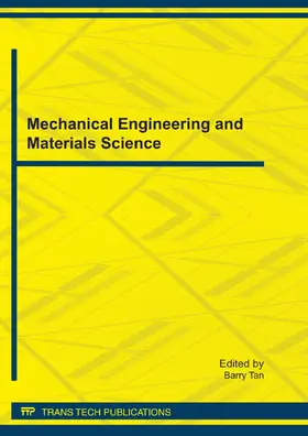 Tan | Mechanical Engineering and Materials Science (ICMEMS) | Buch | 978-3-03785-272-9 | www.sack.de