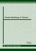 Qian |  Powder Metallurgy of Titanium | Buch |  Sack Fachmedien
