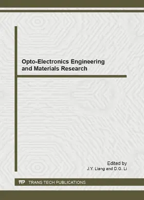 Liang / Li |  Opto-Electronics Engineering and Materials Research | Buch |  Sack Fachmedien