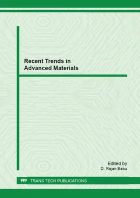 Rajan Babu | Recent Trends in Advanced Materials | Buch | 978-3-03785-521-8 | www.sack.de