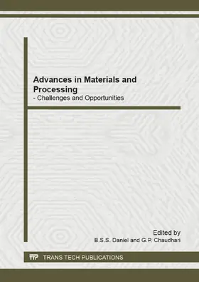 Daniel / Chaudhari |  Advances in Materials and Processing | Buch |  Sack Fachmedien