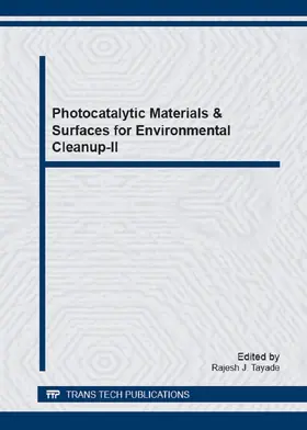 Tayade |  Photocatalytic Materials & Surfaces for Environmental Cleanup-II | Buch |  Sack Fachmedien