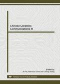 Hu / Chen / Zhang |  Chinese Ceramics Communications III | Buch |  Sack Fachmedien