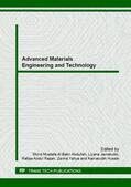 Al Bakri Abdullah / Jamaludin / Abd Razak |  Advanced Materials Engineering and Technology | Buch |  Sack Fachmedien