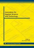 Hsieh |  Innovation for Applied Science and Technology | Buch |  Sack Fachmedien