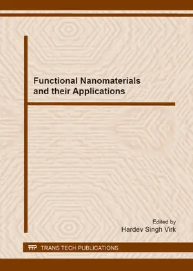 Virk | Functional Nanomaterials and their Applications | Buch | 978-3-03785-700-7 | sack.de
