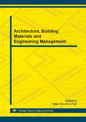 Hou / Tian |  Architecture, Building Materials and Engineering Management | Buch |  Sack Fachmedien