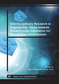 Vlaicu / Brad |  Interdisciplinary Research in Engineering: Steps towards Breakthrough Innovation for Sustainable Development | Buch |  Sack Fachmedien