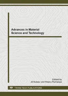 Nukeaw / Pecharapa |  Advances in Material Science and Technology | Buch |  Sack Fachmedien