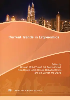 Mohd Yusuff / Ahmad / Daruis | Current Trends in Ergonomics | Buch | 978-3-03785-964-3 | sack.de