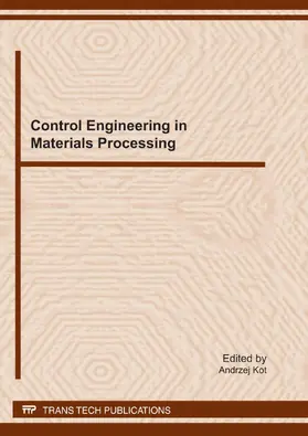 Kot |  Control Engineering in Materials Processing | Sonstiges |  Sack Fachmedien