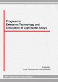 Tomesani / Donati |  Progress in Extrusion Technology and Simulation of Light Metal Alloys | Sonstiges |  Sack Fachmedien