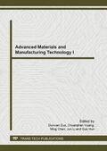 Zuo / Huang / Chen |  Advanced Materials and Manufacturing Technology I | Sonstiges |  Sack Fachmedien