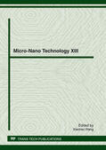 Wang |  Micro-Nano Technology XIII | Sonstiges |  Sack Fachmedien