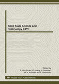 Abd-Shukor / Awang / Deraman |  Solid State Science and Technology XXVI | Sonstiges |  Sack Fachmedien